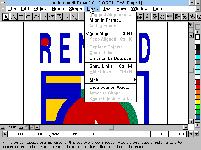 Aldus IntelliDraw 2.0 - Edit